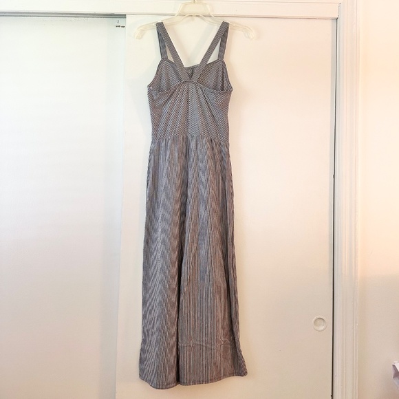 Navy Striped Jumpsuit - Picture 5 of 7